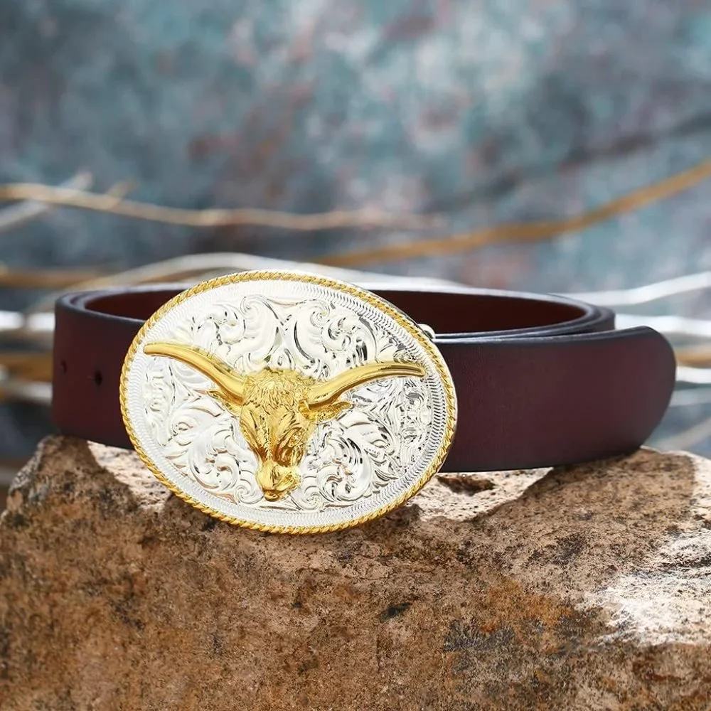 Men Cowboy Animal Pattern Eagle Belt Buckle